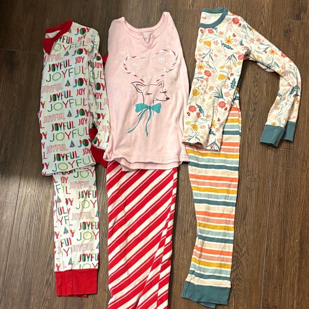 Joyful Kids Pajama Set - Pink and Multicolor